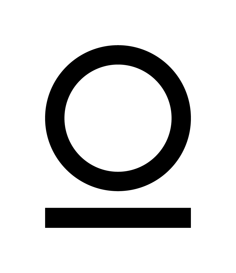 Moony icon, black